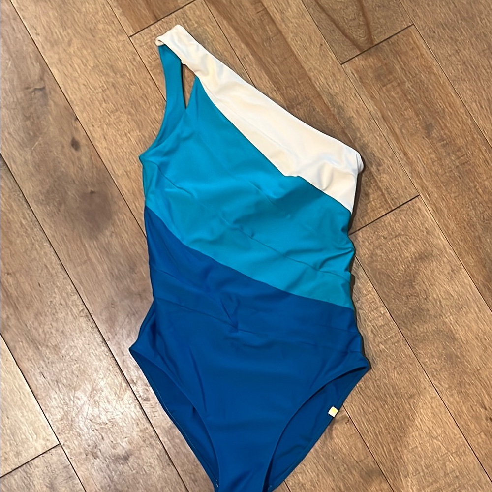 Summersalt Teal and White Swimsuit